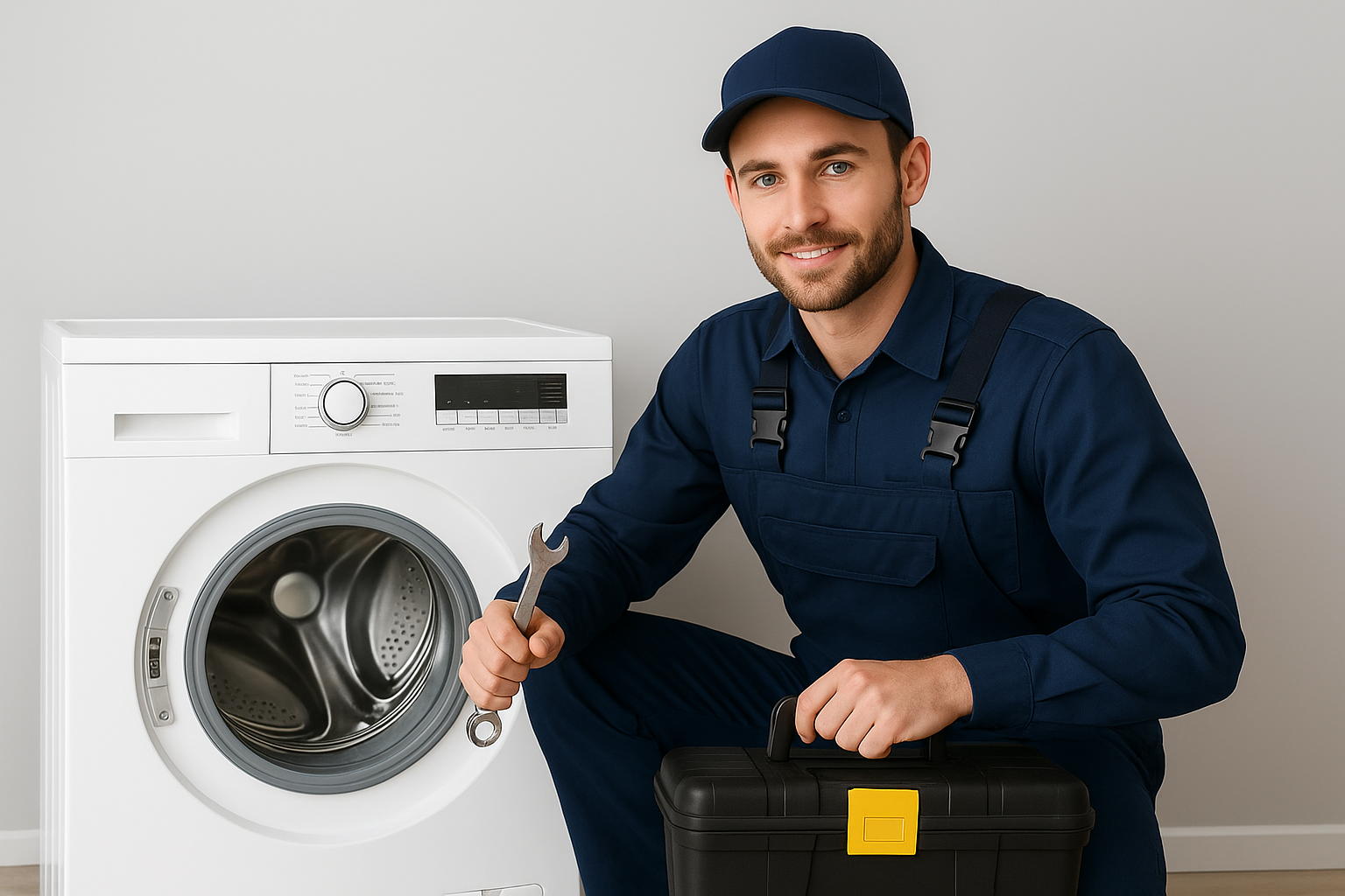 Laundry Appliance Repair Technician at Work